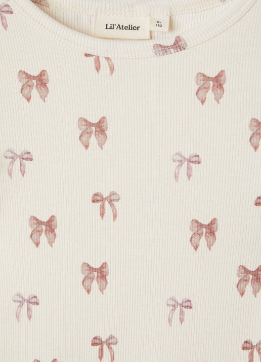 Lil 'Atelier NMFGavo longsleeve met print - detail 3 gebroken wit