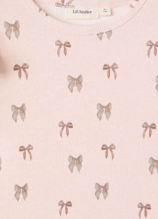 Lil 'Atelier NMFGavo longsleeve met ruches - detail 4 lichtroze
