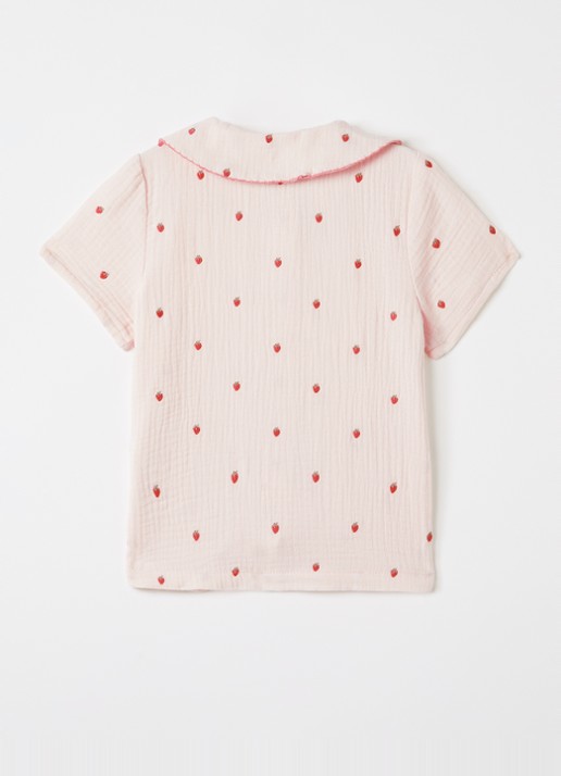 Lil 'Atelier NMFKamma blouse met print - voorkant 3 lichtroze