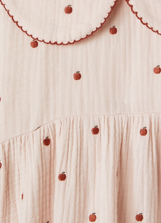 Lil 'Atelier NMFKamma jurk met print - detail lichtroze