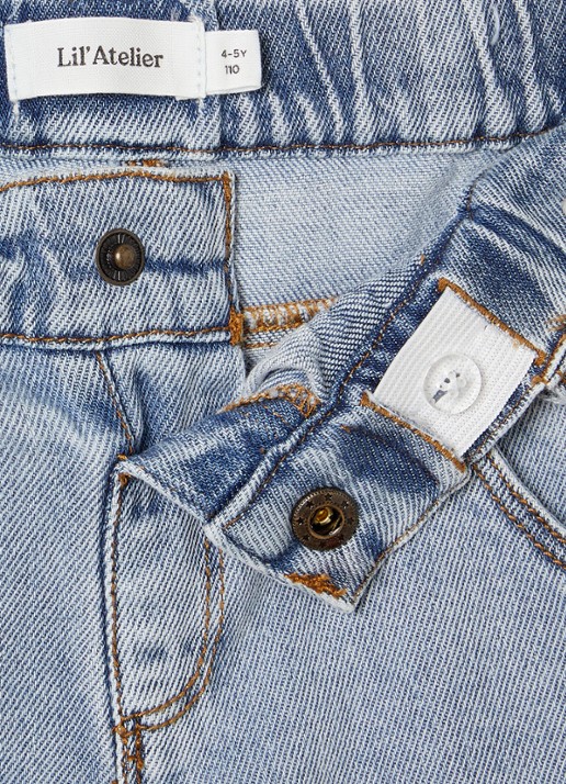 Lil 'Atelier NMFKarole straight leg jeans - detail indigo