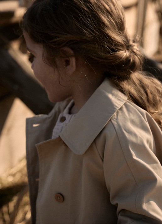 Lil 'Atelier NMFLamadelin trenchcoat met steekzakken - detail 5 beige