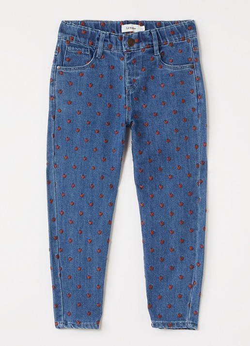 Lil 'Atelier NMFLiva loose fit jeans met borduring