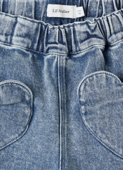 Lil 'Atelier NMFLulia straight leg jeans - detail 3 indigo