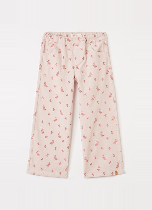 Lil 'Atelier NMFNelly wide fit broek van corduroy