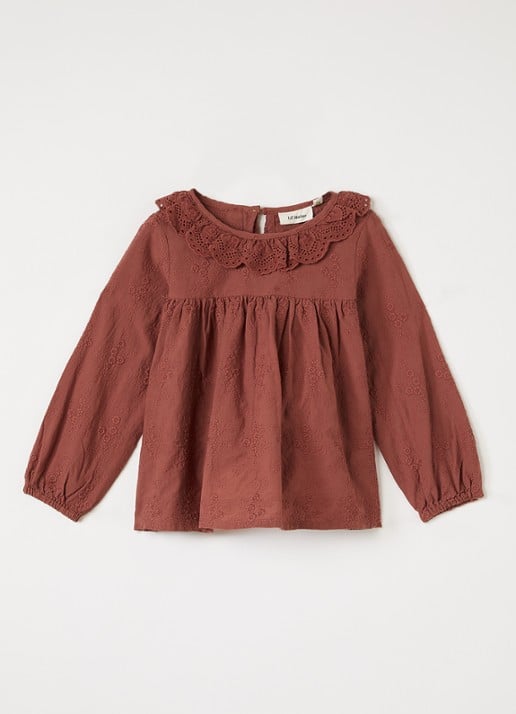 Lil 'Atelier NMFNopa tuniek met bloemborduring en broderie