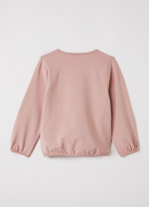 Lil 'Atelier NMFOmads sweater met borduring - achterkant 4 oudroze
