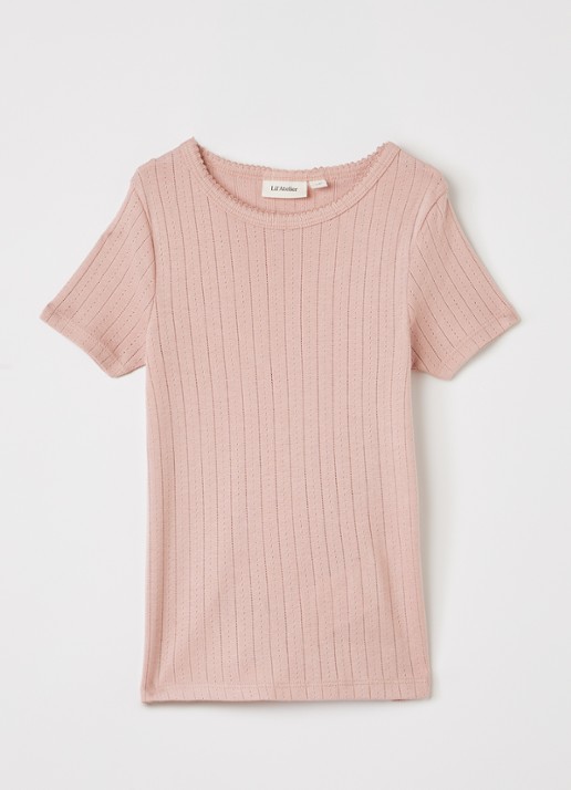 Lil 'Atelier NMFRachel T-shirt met opengewerkt dessin