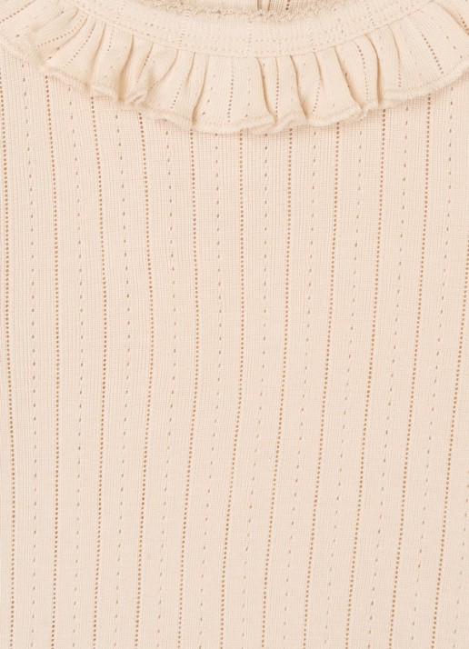 Lil 'Atelier NMFRachel top in  katoenblend - detail 3 lichtroze