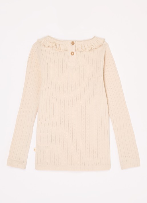Lil 'Atelier NMFRachel top in  katoenblend - voorkant 2 lichtroze