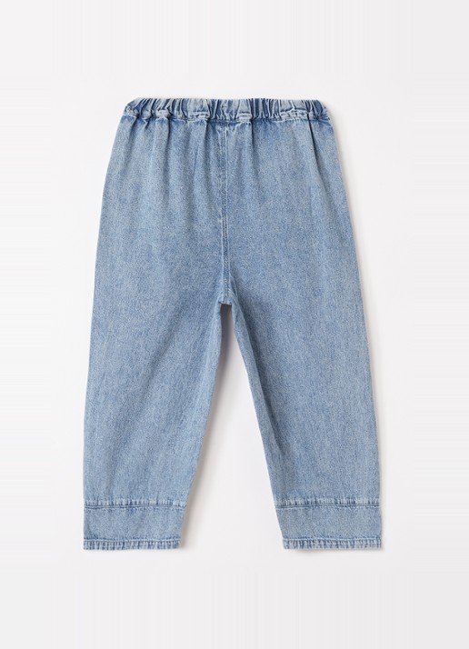 Lil 'Atelier NMFTaya jeans loose fit jeans met medium wassing - voorkant 3 indigo
