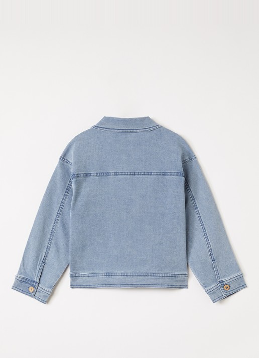 Lil 'Atelier NMMDeva spijkerjas met borstzakken - achterkant 5 indigo