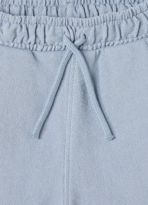 Lil 'Atelier NMMDias loose fit korte broek - detail staalblauw