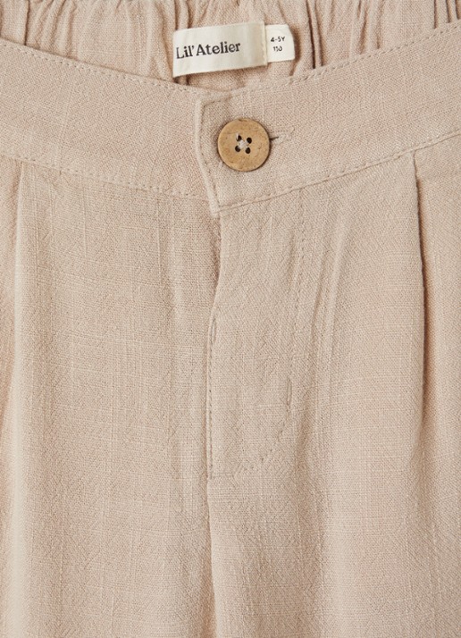 Lil 'Atelier NMMFreddie straight fit pantalon - detail 4 beige