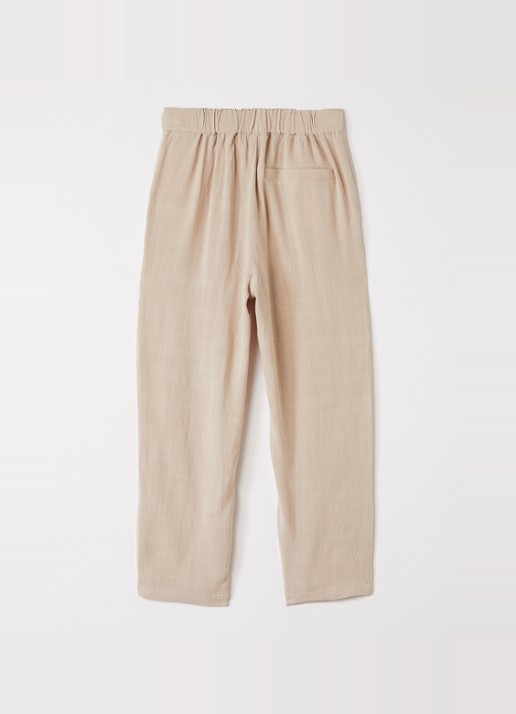 Lil 'Atelier NMMFreddie straight fit pantalon - voorkant 2 beige