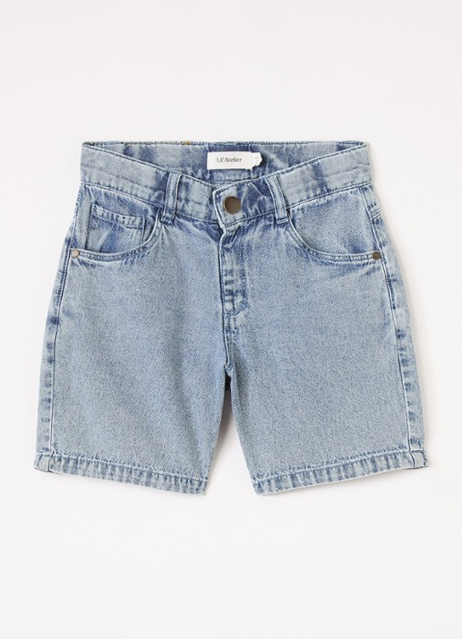 Lil 'Atelier NMMFunda loose fit korte broek van denim