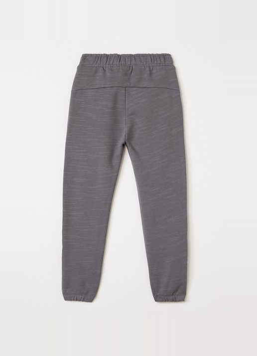 Lil 'Atelier NMMKavens tapered fit joggingbroek - voorkant 3 grijs