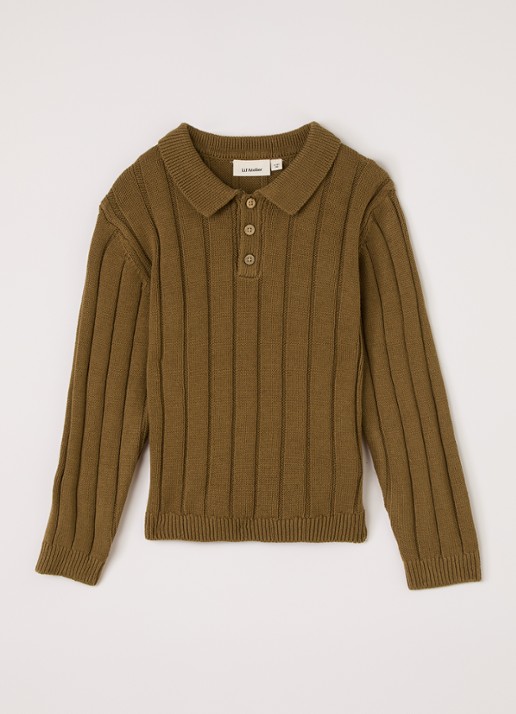 Lil 'Atelier NMMLomon grofgebreide polo