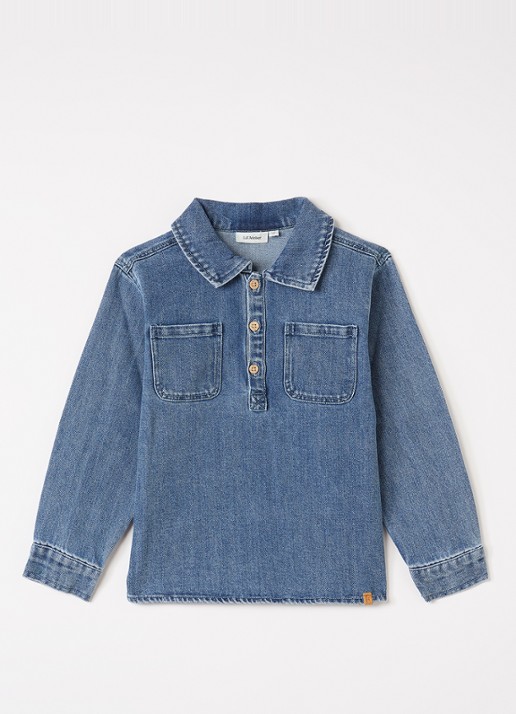 Lil 'Atelier NMMobello blouse van denim
