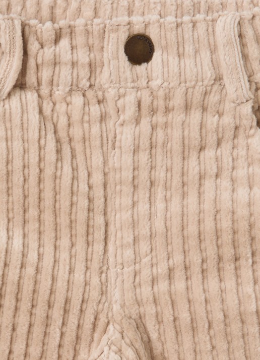 Lil 'Atelier NMMRyan straight fit broek van corduroy - detail 3 beige