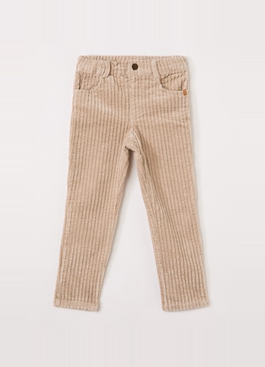 Lil 'Atelier NMMRyan straight fit broek van corduroy