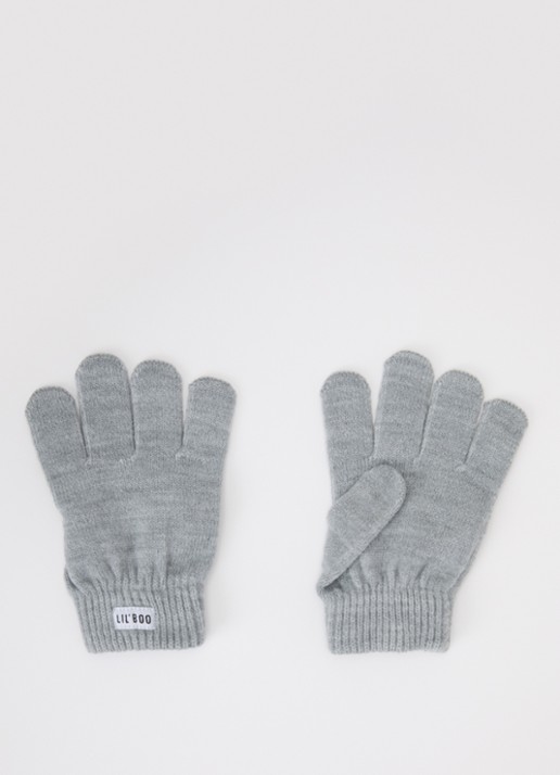 Lil' Boo Fijngebreide handschoenen met logo