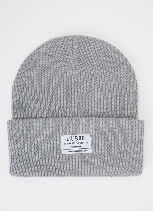 Lil' Boo Hygge grofgebreide muts met logo