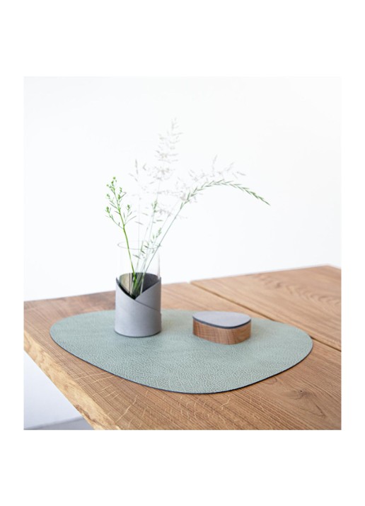 LIND DNA Curve placemat 37 x 44 cm - achterkant 3 lichtgroen