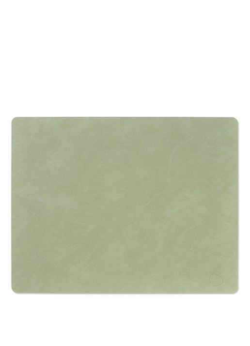 LIND DNA Nupo placemat 35 x 45 cm - voorkant 2 olijfgroen