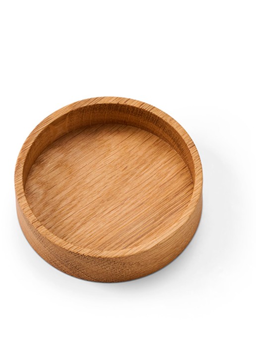 LIND DNA Onderzetter houder van hout - achterkant beige