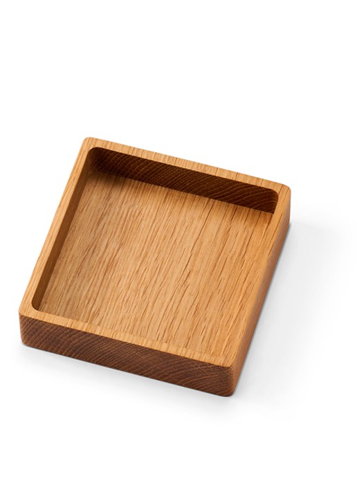 LIND DNA Onderzetter houder van hout - achterkant 3 beige