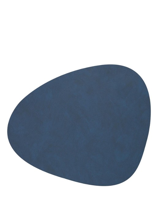 LIND DNA Table Mat Curve placemat van  leer 37 x 44 cm
