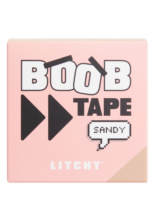 Litchy Boob tape 5 meter - voorkant beige