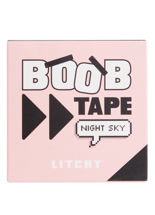 Litchy Boob tape 5 meter - voorkant zwart