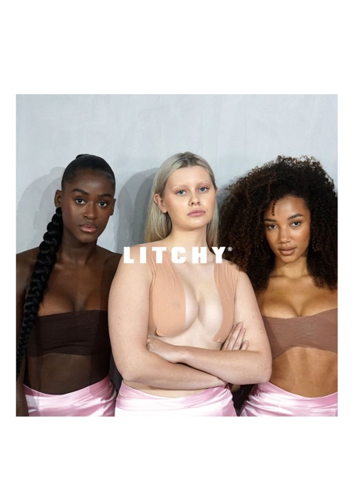 Litchy Boob Tape - voorkant 2 zand