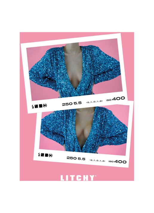 Litchy Boob Tape - detail 4 donkerbruin