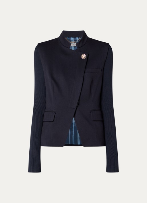 Liu Jo Blazer met opgestikte zakken - voorkant donkerblauw