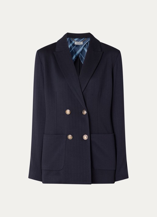 Liu Jo Blazer met opgestikte zakken - voorkant donkerblauw