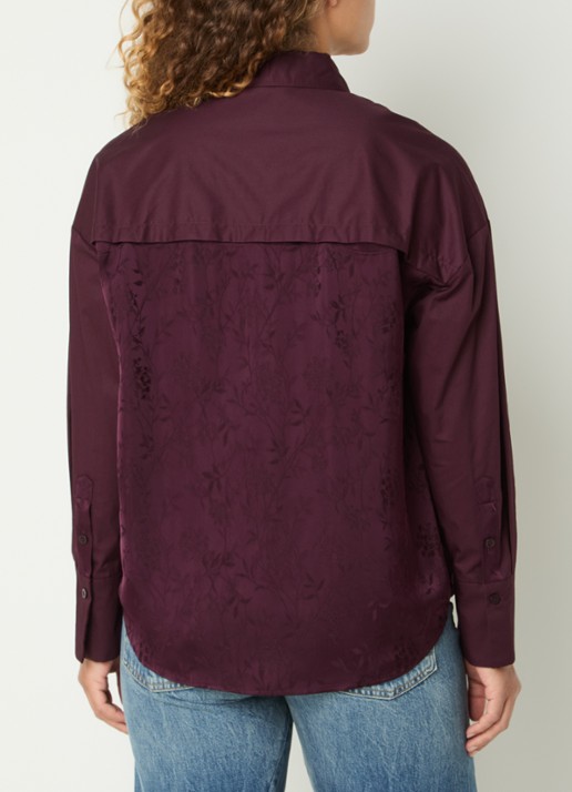 Liu Jo Blouse met cut out detail - detail 4 aubergine