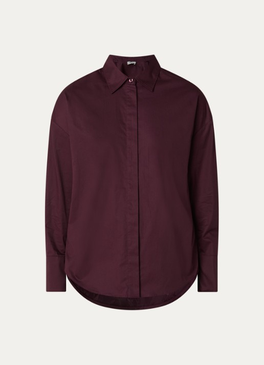 Liu Jo Blouse met cut out detail - voorkant aubergine