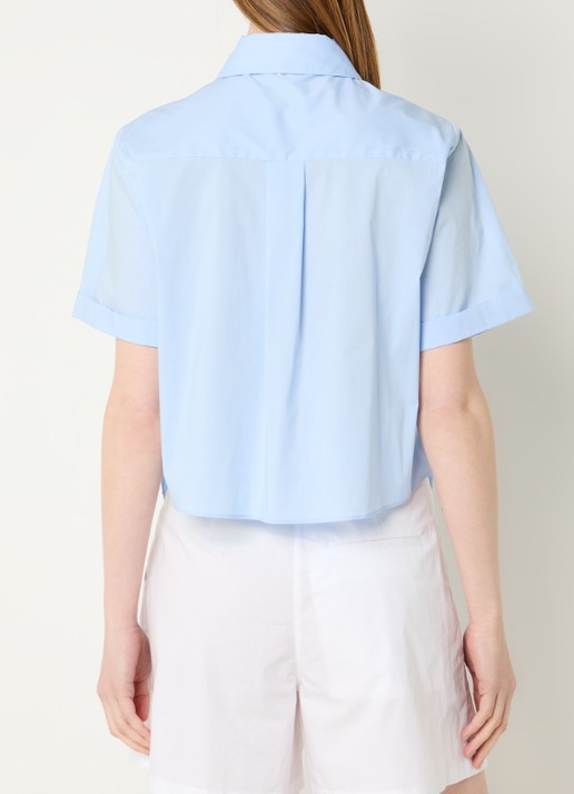 Liu Jo Blouse met gestrikt detail - achterkant 4 lichtblauw