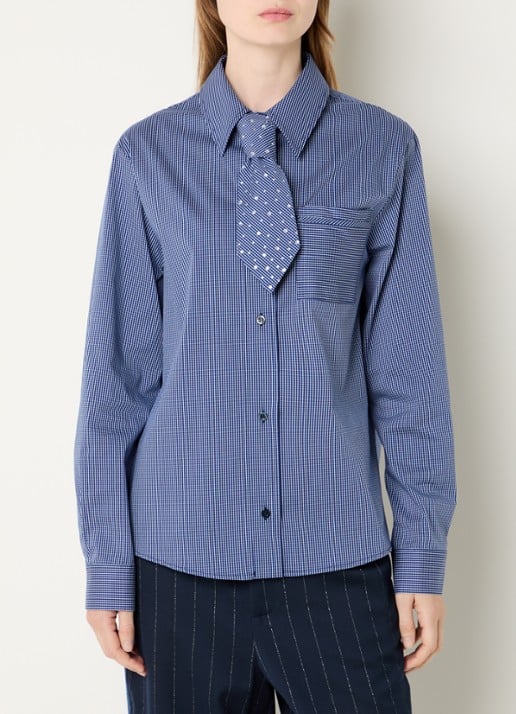 Liu Jo Blouse met pied-de-poule dessin