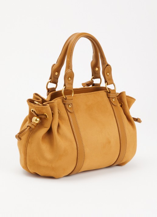 Liu Jo Boston handtas met afneembare schouderriem - achterkant camel
