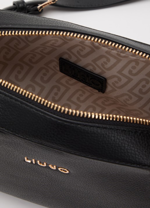 Liu Jo Crossbodytas met logo en verstelbare schouderriem  - detail 2 zwart