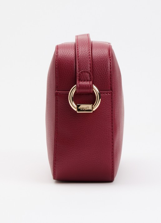 Liu Jo Crossbodytas met logo en verstelbare schouderriem  - detail 4 donkerrood