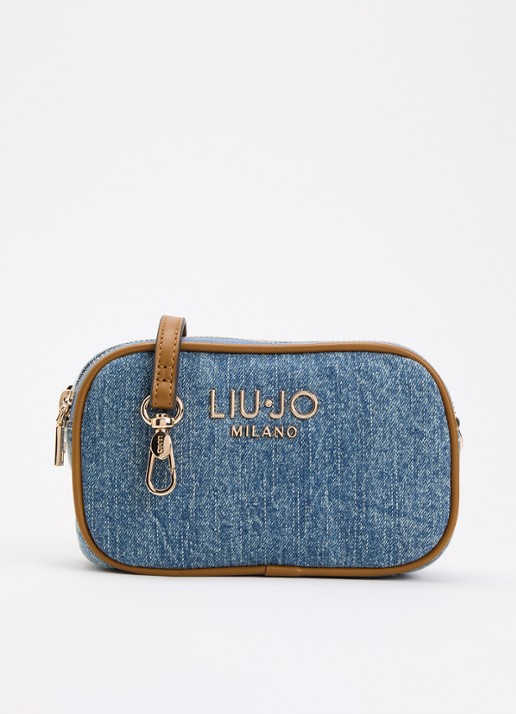 Liu Jo Crossbodytas van denim met afneembare schouderriem