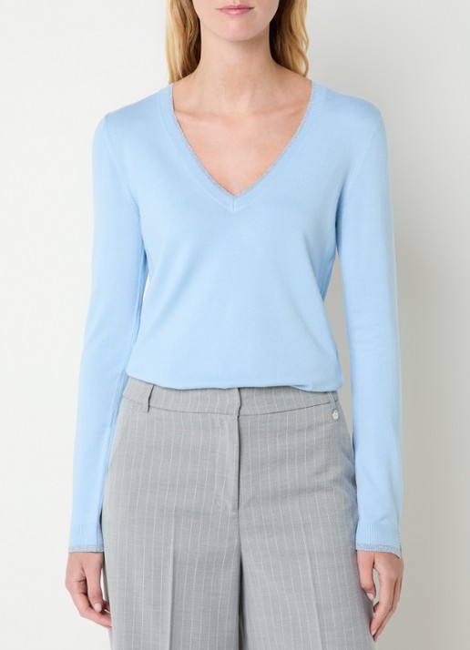 Liu Jo Fijngebreide pullover met strass
