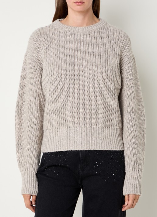 Liu Jo Grofgebreide trui in alpaca wolblend met lurex