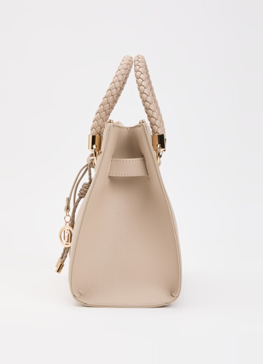 Liu Jo Handtas met gevlochten detail en afneembare schouderriem - detail 4 beige