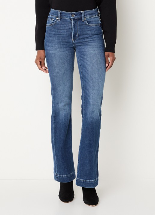 Liu Jo High waist flared fit jeans met medium wassing